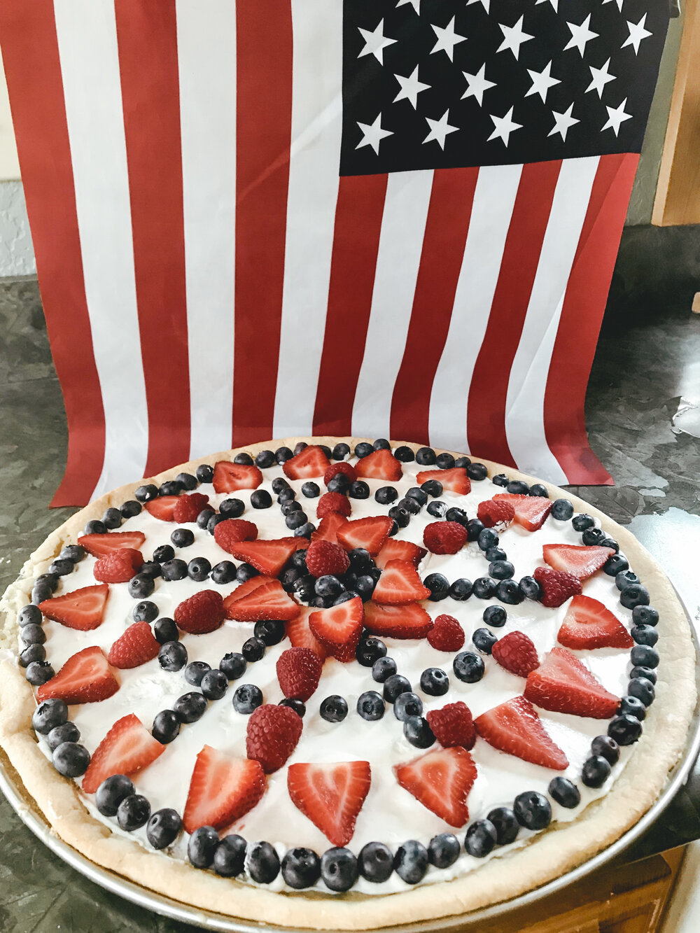 Patriotic Fruit Pizza Recipe