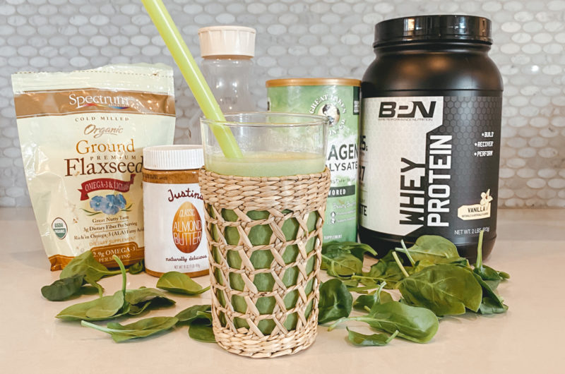 My Daily Green Protein Smoothie Recipe